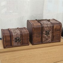 빈티지가방 트렁크가방 촬영소품 우드 미니트렁크 set