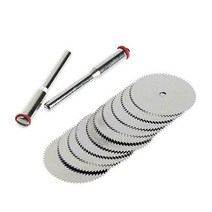 체인 금속 12pcs 16/18/25/32mm Cutter Mini Carbon Steel Circular Saw Disc With Mandrel Oscillating To, 03 25mm
