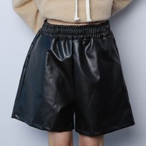 심플 레더 가죽 밴딩 반바지(파라노말샵)