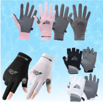 넥플 쿨 핸드폰터치 등산 운전 장갑 남성 여성 자전거 자외선차단 손가락 장갑, 반장갑_그레이