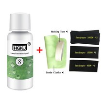 헤드라이트복원제 자동차 라이트 복원제 20ML 헤드 렌즈 Retreading 에이전트 앞 램프 후드 연마 세제 Refurbishing 클리너 수리 액체 액세서리, 02 1 set