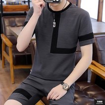 가바바 남성 반팔 트레이닝복 세트 시원하게 입기 좋은 베이직 여름 트레이닝복 세트 G60324