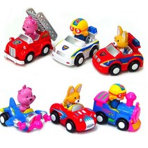 6종 뽀로로 풀백 미니카 애기장난감 자동차 아기 아이 영유아 태엽자동차