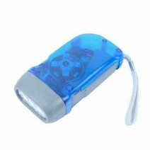 3LED 핸드 프레스 발전기 크랭크 파워 윈드 업 손전등 토치 라이트 캠핑 램프 야외 가정용, 04 Blue