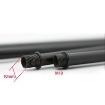 침대사이드테이블 좁은 긴 베란다 테이블 M10 외부 이빨 더블 헤드 튜브 2 개 블랙 화이트 실버 중공 스트, 01 Black (color)_05 140mm