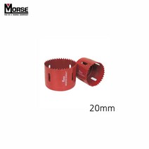 [∂LL7] 모르스 바이메탈 홀쏘 규격 20mm 플라스틱가공 드릴날 롱타입컷터 커터 카타 목재 철판 리머 소형공작기계 컷터_h§eEA, §본상품§e