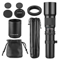 가성비 좋은 500mm/1000mm f/8 고출력 카메라 망원 렌즈 MF 2X 컨버터 커버 니콘 용 가방 교체, 01 D10540