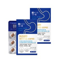 종근당 위건강엔 헬리코박터 프로젝트 30정 2박스 2개월분 위점막보호 스페인감초추출물, 2개