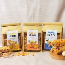 [수제오란다] 강산농원 말랑말랑 수제 오란다 프로틴 3종 오리지날+치즈+코코넛 겉바속촉 우리쌀 조청 유자청 보성산, 18개, 38g
