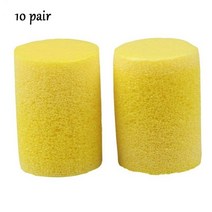 20pcs 재사용 가능한 스폰지 방음 귀마개 소음 차단기필터 귀 귀마개 잠자는 여행 작업 안전 귀 보호, 10쌍