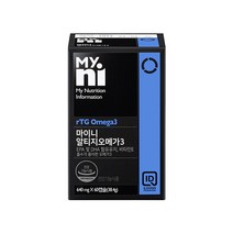 일동제약 3세대 RTG 오메가3 저온초임계추출 dha epa 친환경 어유사용 비타민E함유 장용성 혈관건강 혈행개선 LDL감소 기억력 눈건강영양제, 1