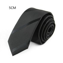 넥Ricnais 공장 5cm 블랙 남성 스키니 넥폴리에스터 격자 무늬 스트라이프 도트 자카드 좁은 넥파티 넥넥넥타이