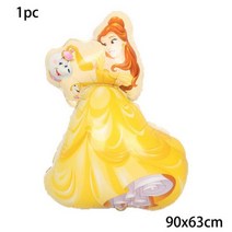 화동풍선 1pc 10869cm Large Bell Cinderella Snow White Elsa Princess Foil Balloons Baby Birthday Party De, Belle