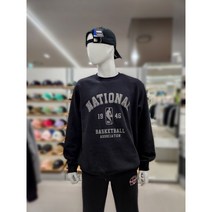 NBA 남녀공용 빅프린트 로고 맨투맨 티셔츠 N234TS956P_09 NC대전유성