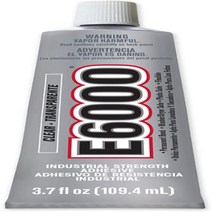 E6000 230012 Craft Adhesive 3.7 Fluid Ounces Single Pack Transparent, 1