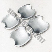 ABS 크롬 도어 핸들 보울 트림 보호 커버 트림 현대 악센트 2007-2011 자동차 스타일링, 3