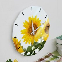바보사랑 아크릴시계 풍수재물의해바라기.꾸밈, 1.원형
