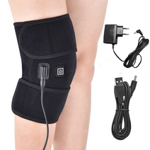 무릎마사지기 성장판 근육 이완을위한 가열 된 무릎 보호대 랩 관절염 통증 완화 류머티즘, 나는 플러그
