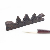 필산 원목 19.5cm 붓 거치대 받침대 필세