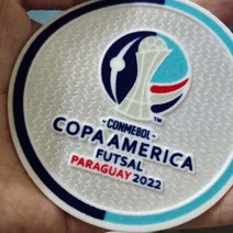 풋살화 Conmebol copa 미국 풋살 파라과이 2022 축구 배지 아이언 몰려 들고 패치 도매
