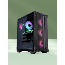 주연테크 CG2 LIONINE TURBO 강화유리 ATX 케이스 블랙 52538