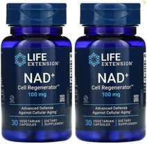 라이프익스텐션 NAD+ 셀 리제너레이터 100mg 베지 30정 2통, 1개, 기본