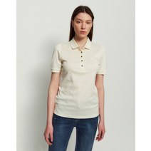 22SS [populet]아이보리 단색 면 반팔카라티셔츠 WSTS2B304IV