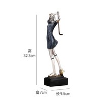 북유럽 골프 스윙 조각상 인테리어 소품 비즈니스 개업 선물, CF161641-A07