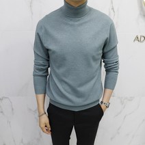 아도르클래식 터틀넥 목폴라 캐시미어 긴팔 니트(ZR)