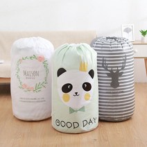 다용도 이불주머니 원형 정리함 동물 방수다용도 실용적인 이불정리 보관함, 사슴