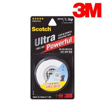 3M 스카치 울트라 UP115 초강력 폼 양면 테이프 12mmX1.5m 1롤 다용도 평면 강력 접착 부착