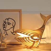 [DIY 나무 메이커 키트] 대형 고래 무드등 만들기