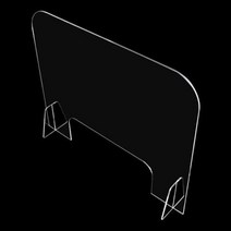 아크릴 재채기 가드 쉴드 데스크 파티션 배플 스크린 안티 스프레이 투명 격리 보드 보호 디바이더 보안 디바이더, 분명한, 40x40x3cm