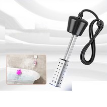 돼지꼬리 달팽이 히터 퐁당 히터봉 2000w 2m 온수봉 물데우는기계 전기히타 욕조 캠핑, 단품