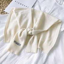 레이어드 니트 어깨 숄