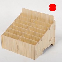 명함수납함 핸드폰 오피스 호텔 꽂이 스탠드 사무실 케이스, 14칸 메이플 우드