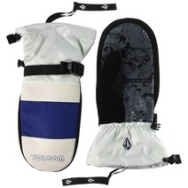 Volcom 남성용 브라이튼 스노우보드 장갑 블랙 S3, Off White S3