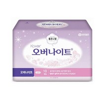 좋은느낌 코텍스 일반형 오버나이트 10P x 2개 순면생리대 커버, 단품, 단품