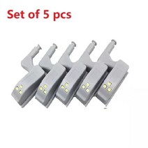 싱크대경첩 경칩 가스쇼바 스마트 터치 센서 Led 조명 12V 캐비닛 욕실 캐비닛 가정용 문 주방 램프, 02 Warm Light, 01 Sets of 5 pcs