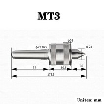 목공 탁상 소형Mohs 합금 MT2 회전 움직일 수있는 골무 소형 선반 높은 정밀도 CNC 공작 기계, 02 MT3_01 Mohs HRC60