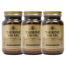 솔가 타우린 500mg 베지터블 캡슐 글루텐 프리 비건, 100캡슐, 3개