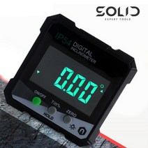 솔리드 디지털 각도계 수평계 각도기 각도측정기 4면측정 자석수평 SOL-D03, 1개