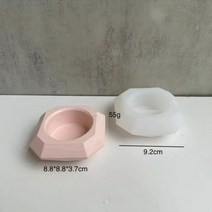 초틀 비누몰드 몰드 콘크리트용 베이스 장식품 실리콘 소형 및 대형 캔들 홀더 석고 드립, 10