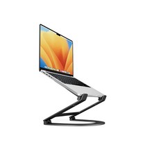 Twelve South Curve Flex | 인체 공학적 높이 및 각도 조절 가능한 알루미늄 노트북/맥북 스탠드/라이저 10인치-17인치에 적합 휴대성을 위해 평평하게 접을 수, White_Curve