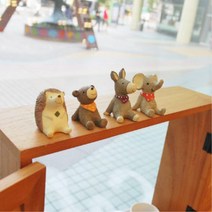 아이들 미니어쳐 농장인형 4종세트 유치원교실 소품쇼핑몰 장식소품 앤틱소품 우정선물 디자인소품