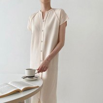 [다잇템] 여자 비스코스 플라워패턴 돌만 롱원피스