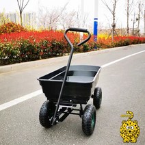 캠핑 4륜 끌차 핸드카 카트 트롤리, 블랙 덤프 트럭(소형), 1개