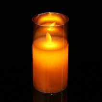 안전한 분위기연출 캔들 무드등 브라운L 카페 프로포즈 거실 텐트 LED조명 감성캠핑용품 책상간접조명 불멍무드