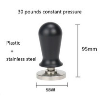 커피필터 핸드드립 여과지브레빌 용 바텀리스 커피 핸들 포터필터 58mm Bes900 920 XLbes980 XL 머신 메, 09 58mm coffee tamper