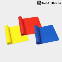 스포홀릭 라텍스 요가 스트레칭 리본 밴드 1단계 옐로우, 리본 요가밴드_블루(3단계)